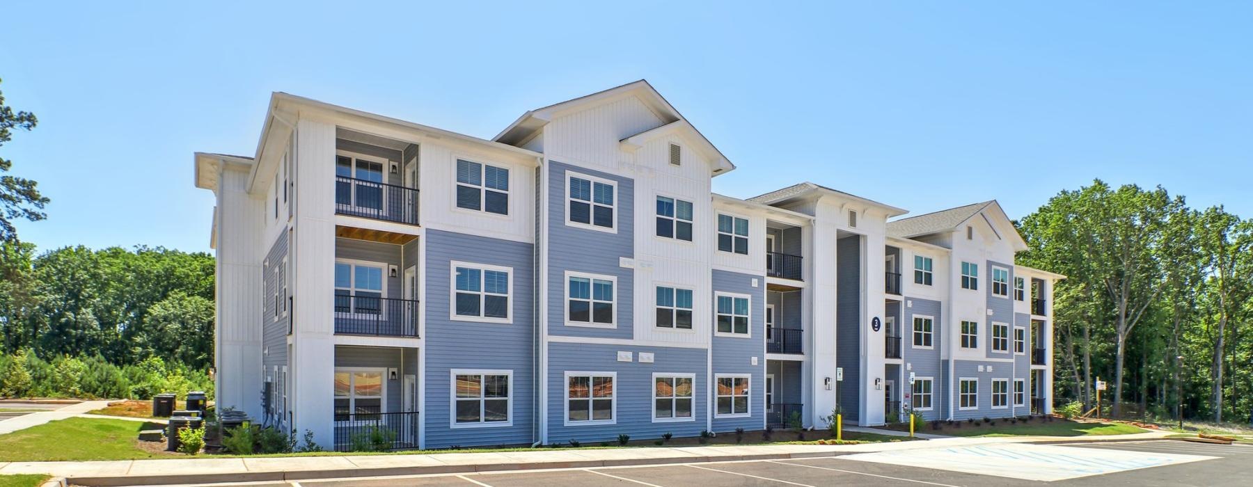 a large white building