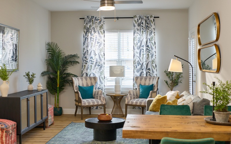 dining room with table